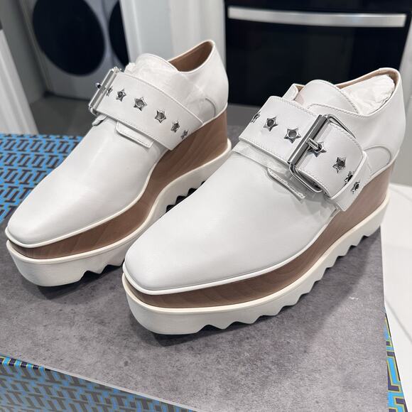 Stella McCartney Elyse Star-Studded Buckle Platform Shoes EU 40 MSRP $950 - Picture 3 of 6